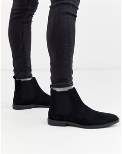 Черные замшевые ботинки челси Burton menswear