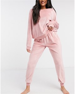 Розовая пижама из свитшота с длинными рукавами и джоггеров Chelsea peers
