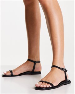Черные сандалии в минималистичном стиле Na-kd