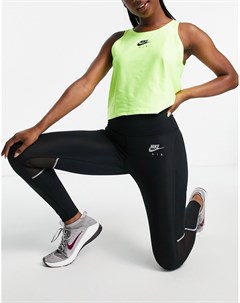 Черные леггинсы длиной 7 8 Nike Air Running Dri FIT Nike running