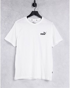 Белая футболка с логотипом Essentials Puma