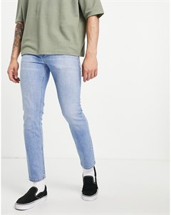 Узкие эластичные джинсы светлого винтажного выбеленного оттенка изготовленные с уменьшенным расходом Asos design