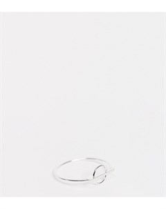Кольцо из стерлингового серебра с декором в виде круга с планкой Kingsley ryan curve
