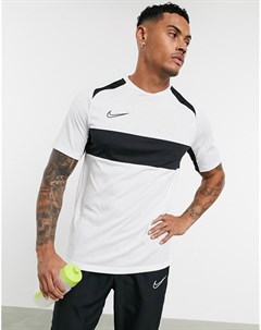 Белая футболка с полоской на груди Academy Nike football