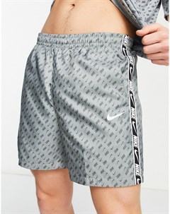 Серые шорты со сплошным принтом логотипа и тесьмой Repeat Pack Nike