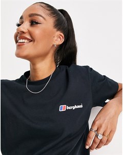Черная футболка с логотипом Classic Berghaus