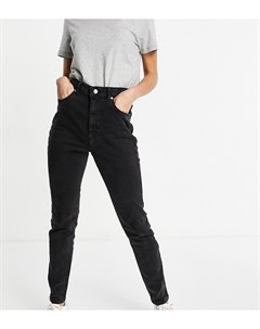 Черные узкие джинсы в винтажном стиле с завышенной талией ASOS DESIGN Tall Asos tall