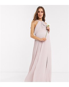 Эксклюзивное розовое платье макси с плиссировкой bridesmaid Tfnc maternity