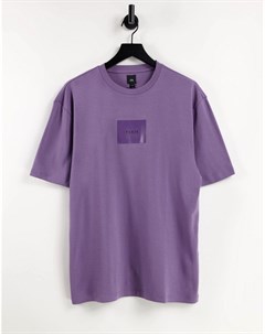 Фиолетовая футболка с названием города на груди River island