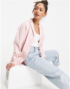 Нежно розовая джинсовая рубашка в пижамном стиле от комплекта Wåven