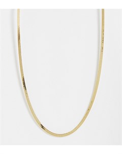 Позолоченное ожерелье цепочка с плоскими звеньями Orelia