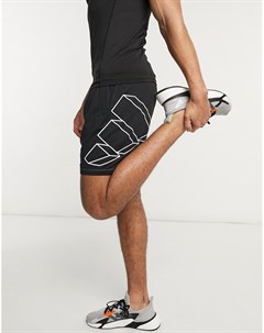 Черные шорты с логотипом adidas Training Adidas performance