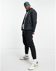 Легкий черный пуховик Jack & jones