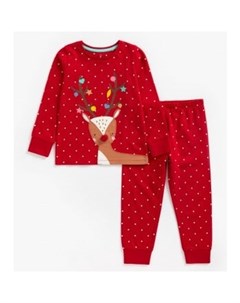 Пижама нарядная Нарядный олененок красный Mothercare