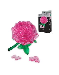 Головоломка Роза розовая цвет розовый Crystal puzzle