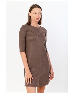 Платье замшевое Анжиолетта коричневое Инсантрик