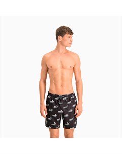 Шорты для плавания Swim Men s No 1 Logo All Over Print Mid Shorts Puma