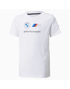 Детская футболка BMW M Motorsport Essentials Logo Youth Tee Puma