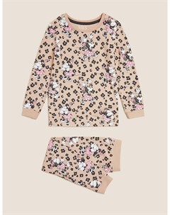 Хлопковая пижама с принтом Minnie Mouse Marks & spencer