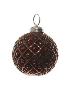 Елочное украшение Copper Шар 8см коричневый Shishi