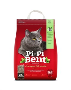 Сенсация свежести комкующийся наполнитель для кошачьих туалетов с ароматом свежих трав и цветов Pi-pi bent