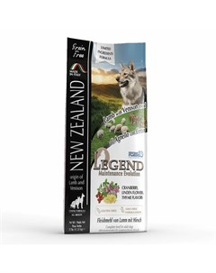 Legend New Zeland полнорационный беззерновой корм для взрослых собак из ягненка и оленины 2 27 кг Forza10