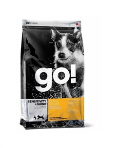 GO Sensitivity Shine сухой беззерновой корм для щенков и собак с чувствительным пищеварением с уткой Go! natural holistic