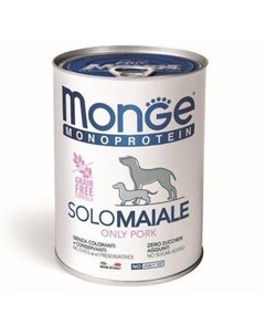 Dog Monoprotein Solo Консервы для собак паштет из свинины 400 гр Monge