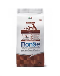 Dog Speciality Line Monoprotein Сухой корм для взрослых собак всех пород с ягненком рисом и картофел Monge