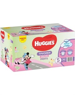 Подгузники трусики Disney Box для девочек размер 5 13 17 кг 96 шт Huggies