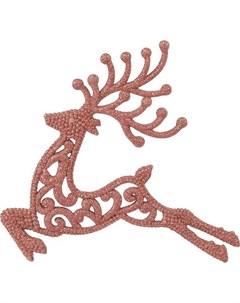 Набор елочных украшений Рождественские олени розовые 13 5 см 6 шт Без бренда