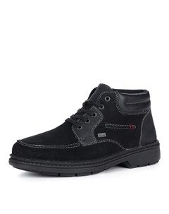 Черные комфортные ботинки на меху Rieker