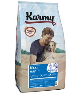 Сухой корм Maxi Adult с индейкой для собак крупных пород 15 кг Индейка Karmy