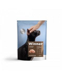Сухой корм полнорационный из курицы для кошек для профилактики мочекаменных болезней 400 г Курица Winner