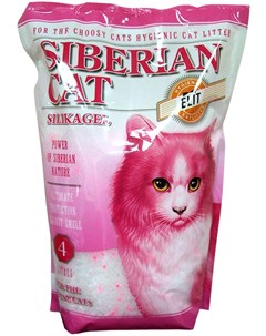 Наполнитель Элитный впитывающий силикагелевый для привередливых кошек 4 л 1 7 кг Сибирская кошка