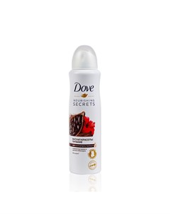 Женский дезодорант антиперспирант Nourishing Secrets Ритуал красоты питание с ароматом какао и цветк Dove