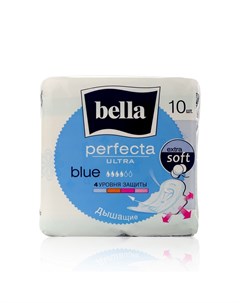 Прокладки Perfecta Ultra BLUE супертонкие Normal 10шт Bella