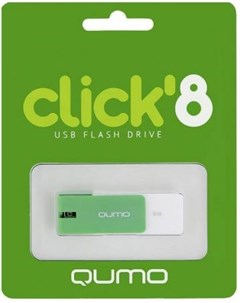 Флешка USB 8Gb Click USB2 0 зеленый QM8GUD CLK Mint Qumo