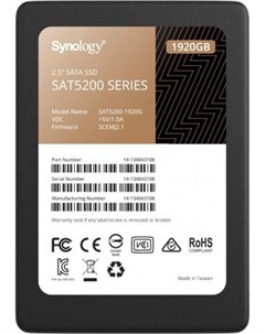 Твердотельный накопитель SSD 2 5 1 92 Tb SAT5200 1920G Read 530Mb s Write 500Mb s Synology