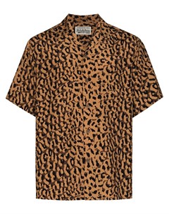 Рубашка с леопардовым принтом Wacko maria