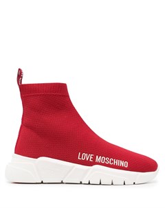Кроссовки с логотипом Love moschino