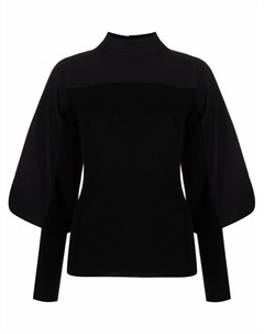 Трикотажная блузка с объемными рукавами Lemaire