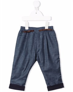 Узкие брюки с эластичным поясом Fendi kids