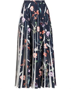 Плиссированная юбка с цветочным принтом Jason wu collection