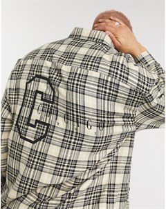 Oversized рубашка в стиле 90 х с принтом города на спине Asos design