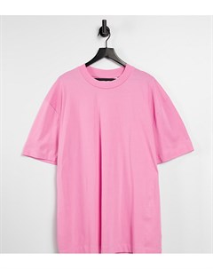 Розовая футболка из органического хлопка Unisex Collusion
