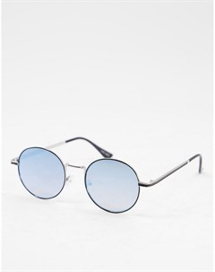 Солнцезащитные очки в стиле унисекс в круглой серебристой оправе Jeepers peepers