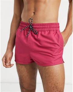 Розовые короткие шорты для плавания Asos design