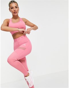 Розовые леггинсы с фирменным логотипом на поясе adidas Training Adidas performance