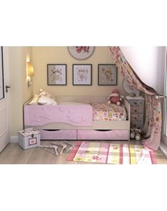 Кровать Алиса белфорд розовый металлик 1 6 м Nika
